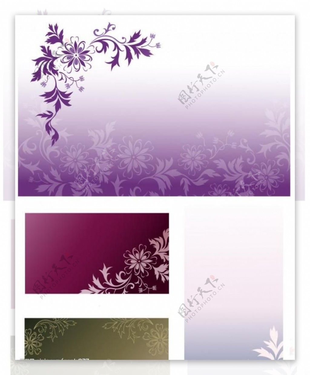 韩国花纹背景矢量素材系列图片