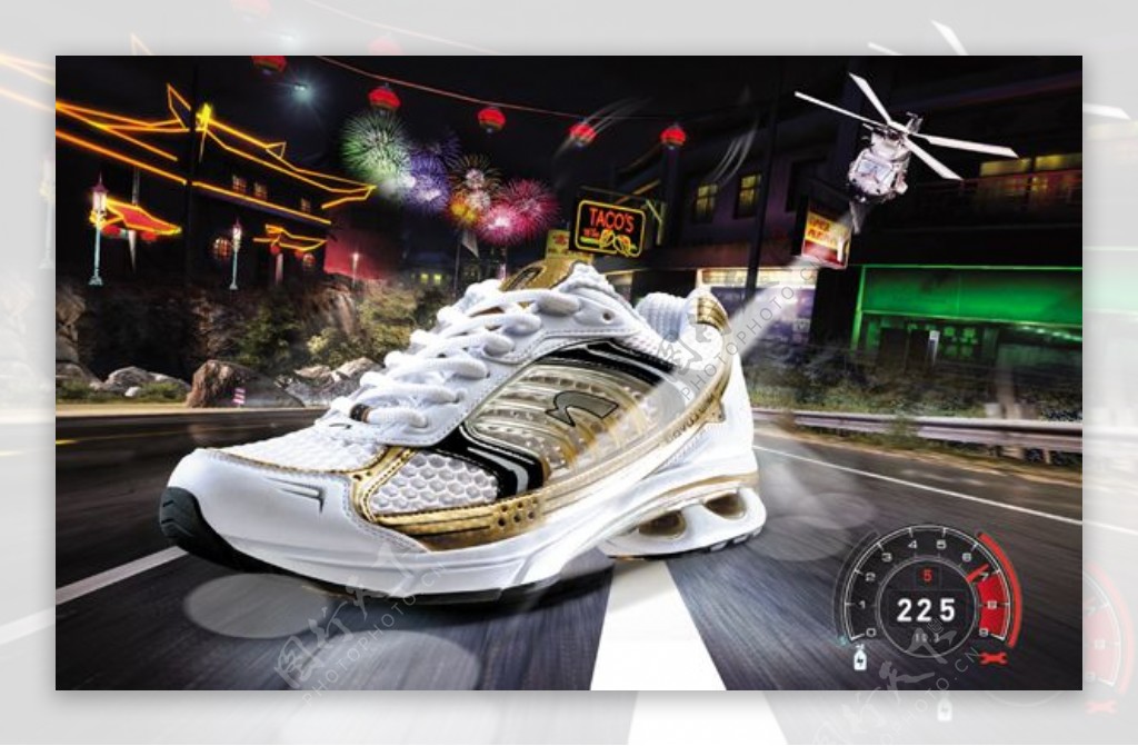 高档运动鞋广告设计PSD素材