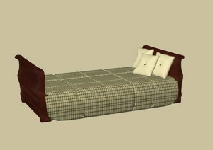 欧式床传统家具3D模型11
