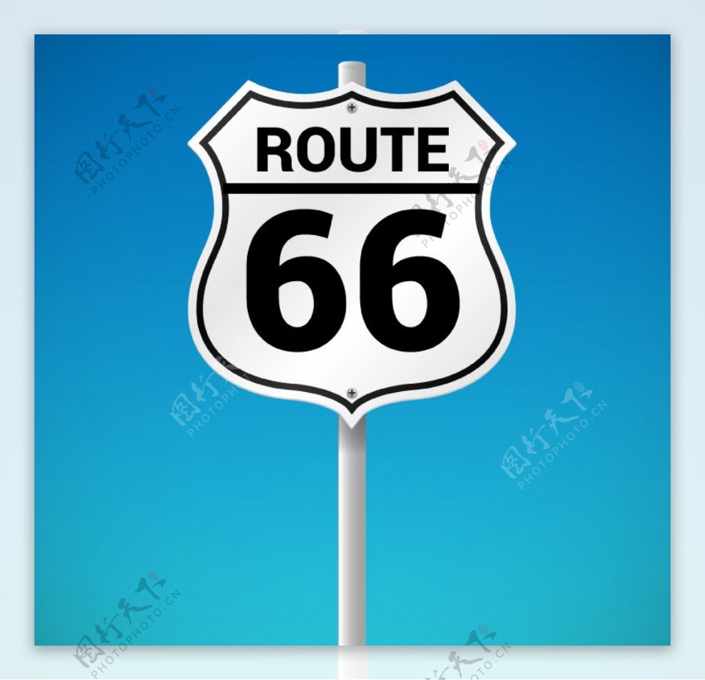美国66号公路路牌
