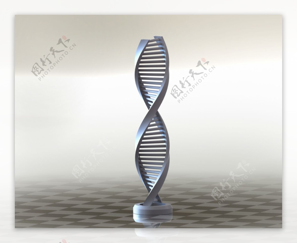 三维打印简单的DNA螺旋