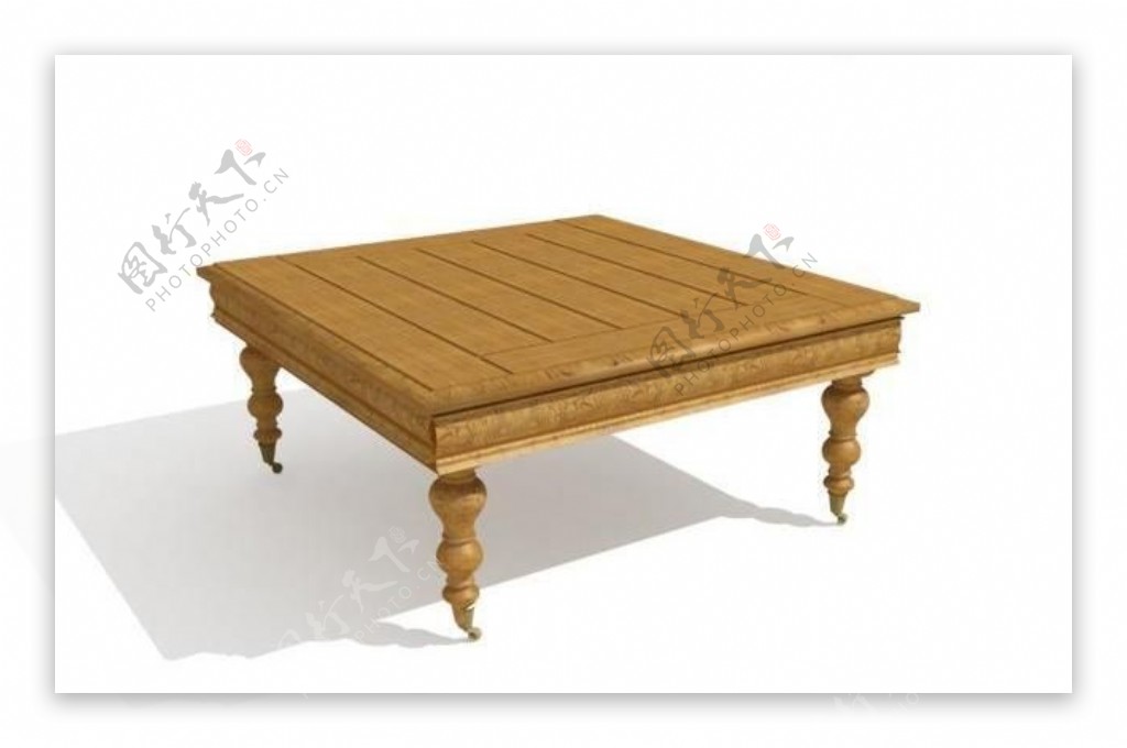 欧式家具桌子0303D模型