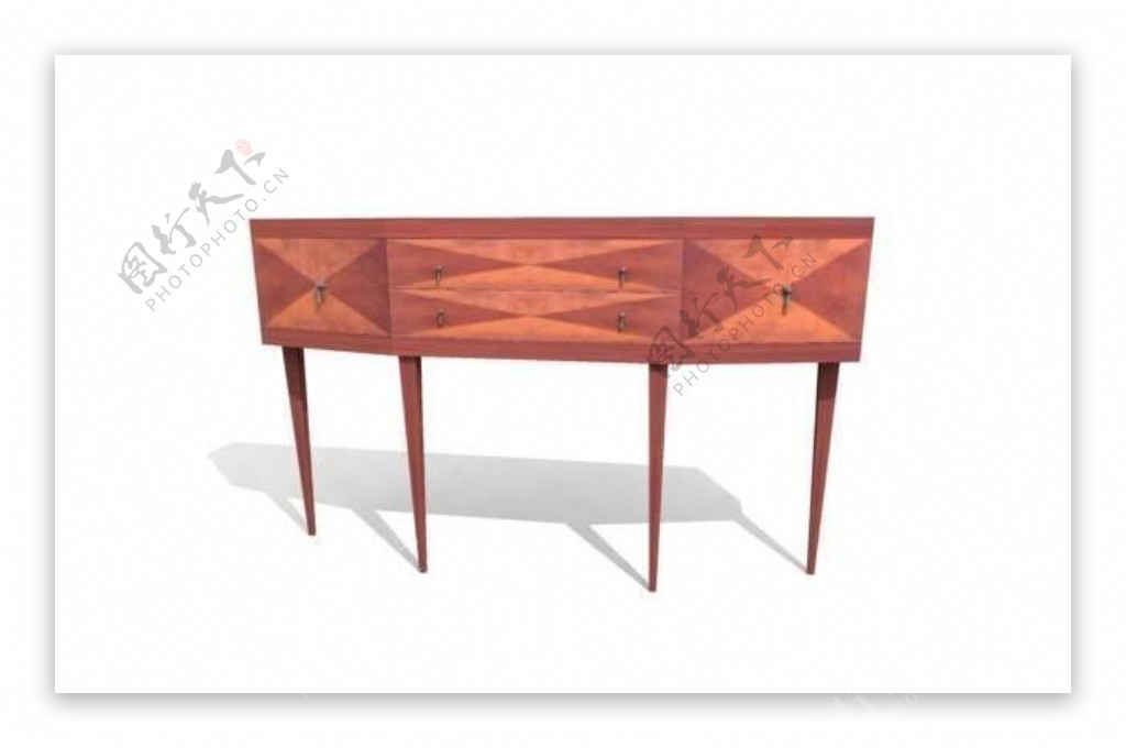 欧式家具桌子0063D模型