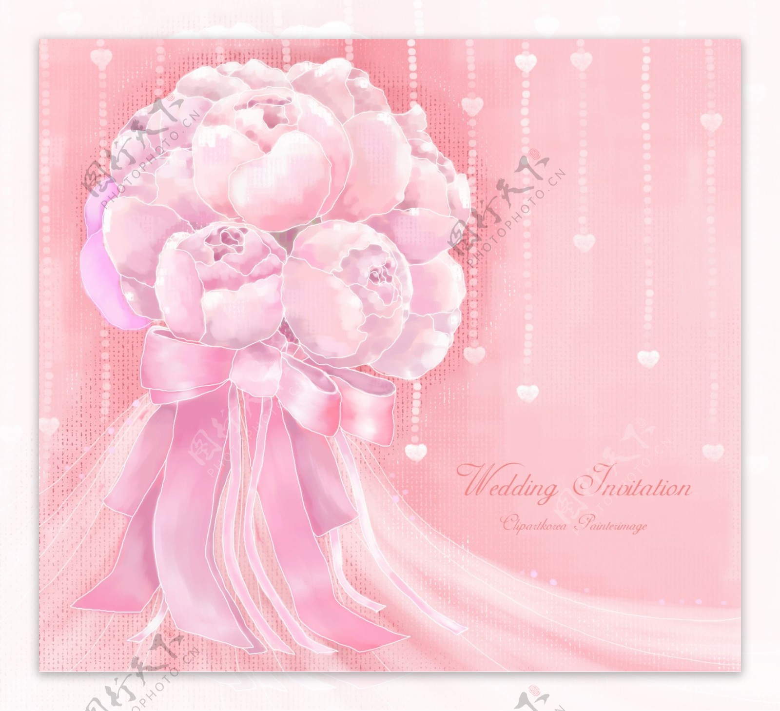 粉色花纹背景图片