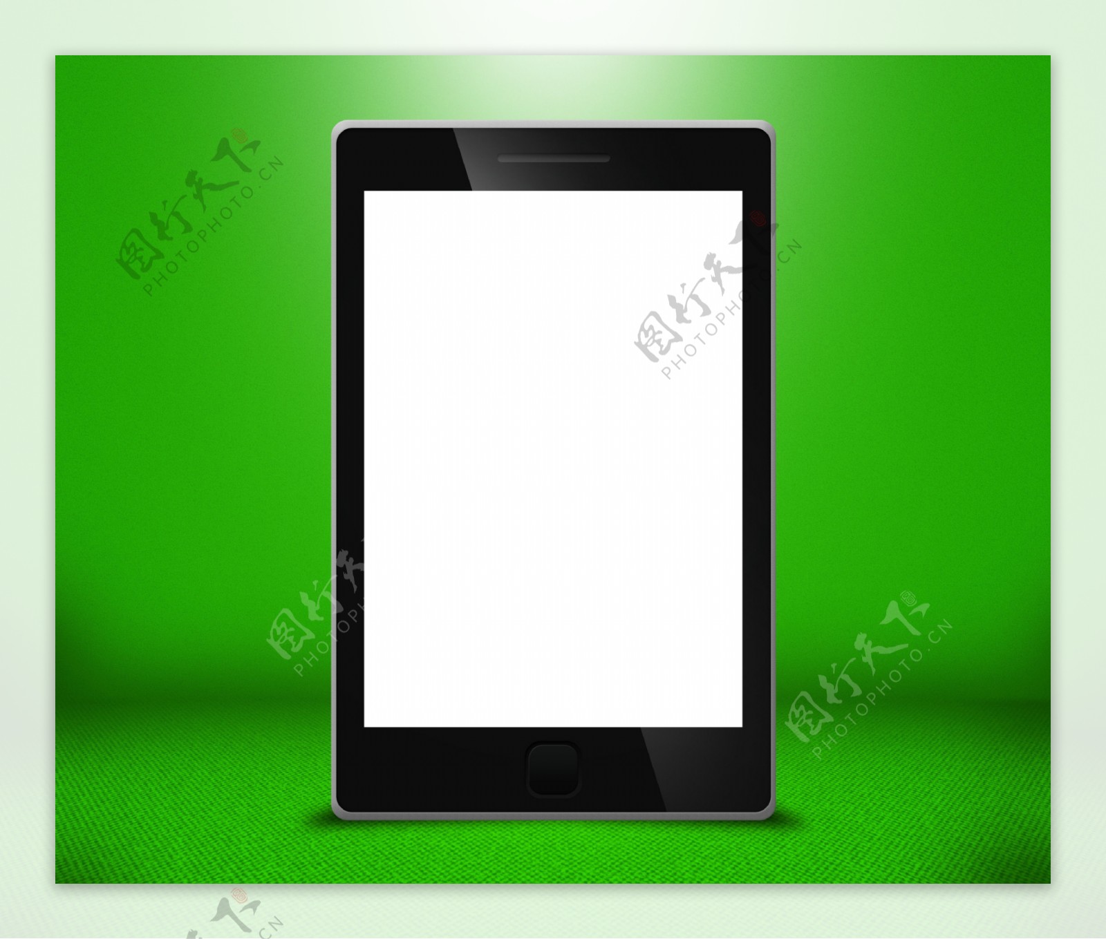 手机触摸屏的绿色背景