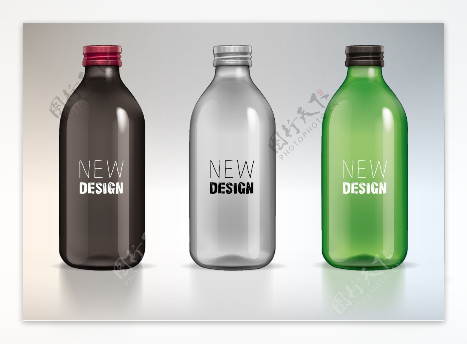 瓶子包装设计图片