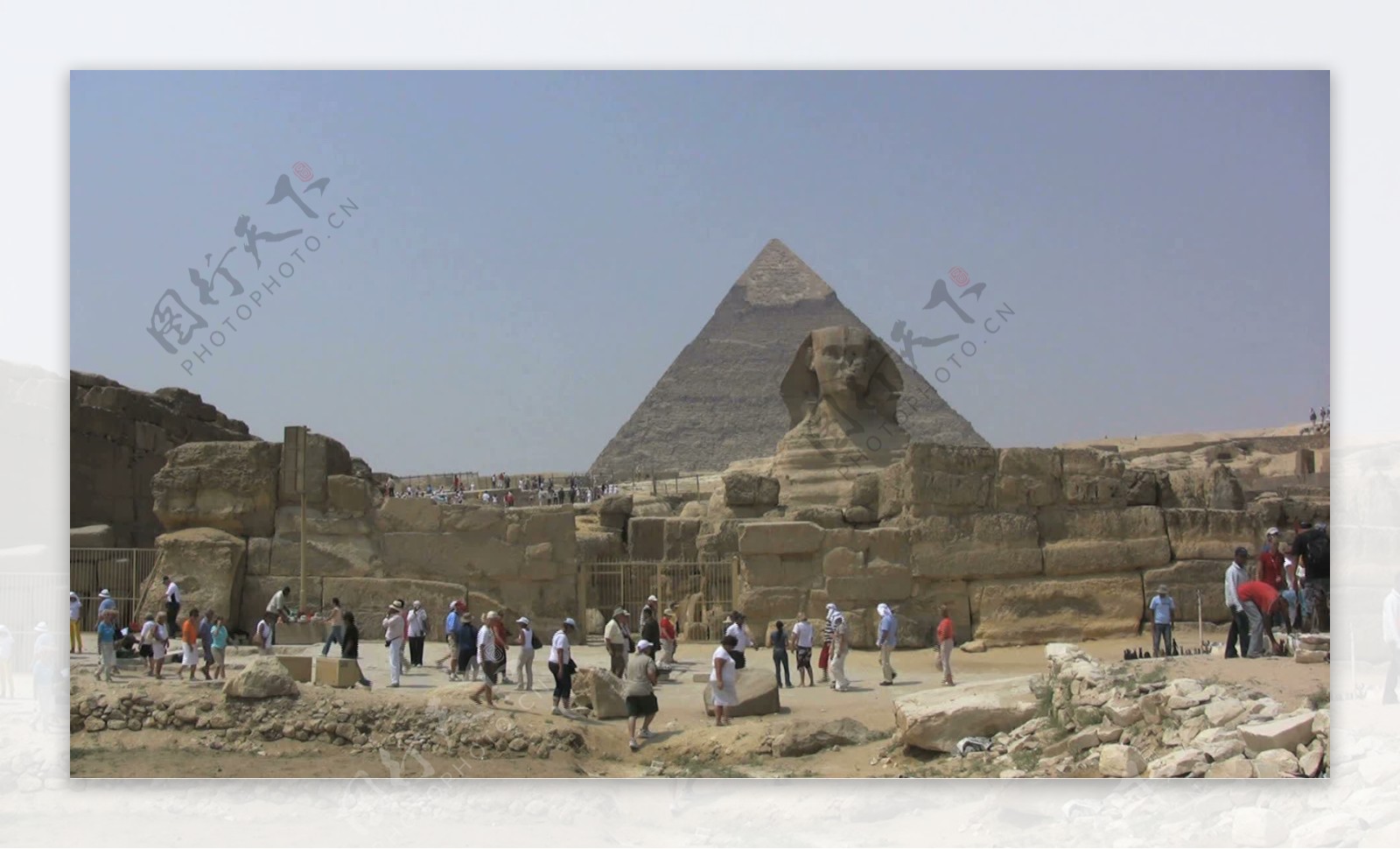 埃及狮身人面像和金字塔股票视频视频免费下载
