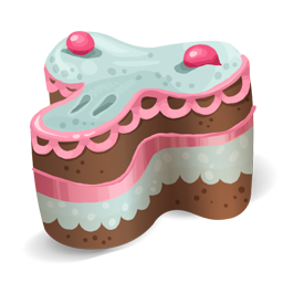 可爱蛋糕主题图标png