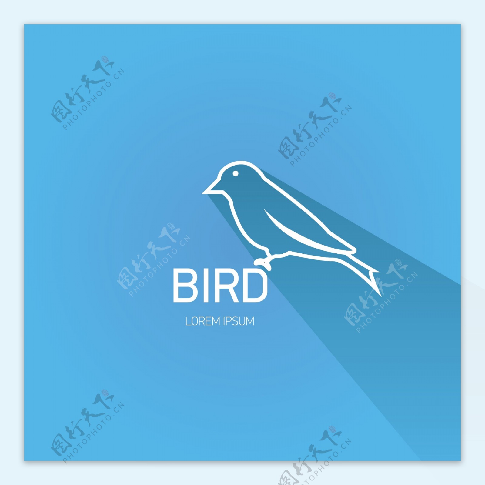 经典的鸟的标识设计元素矢量图02