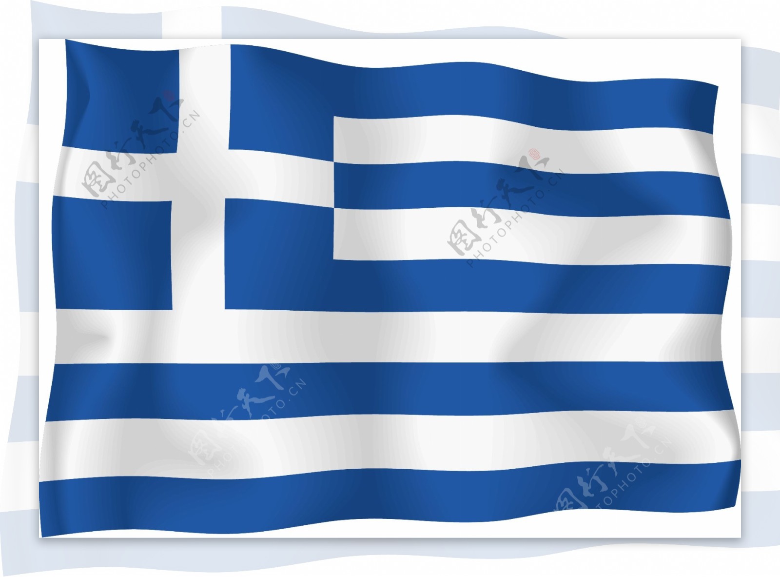 希腊国旗矢量