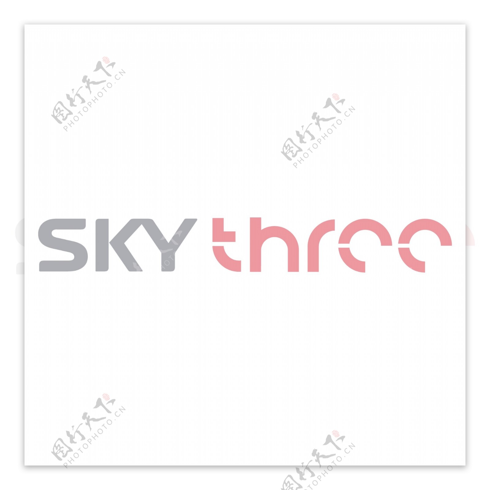SkyThreelogo设计欣赏SkyThree电视标志下载标志设计欣赏