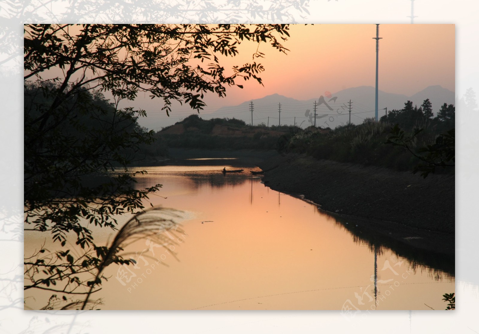 运河夕照