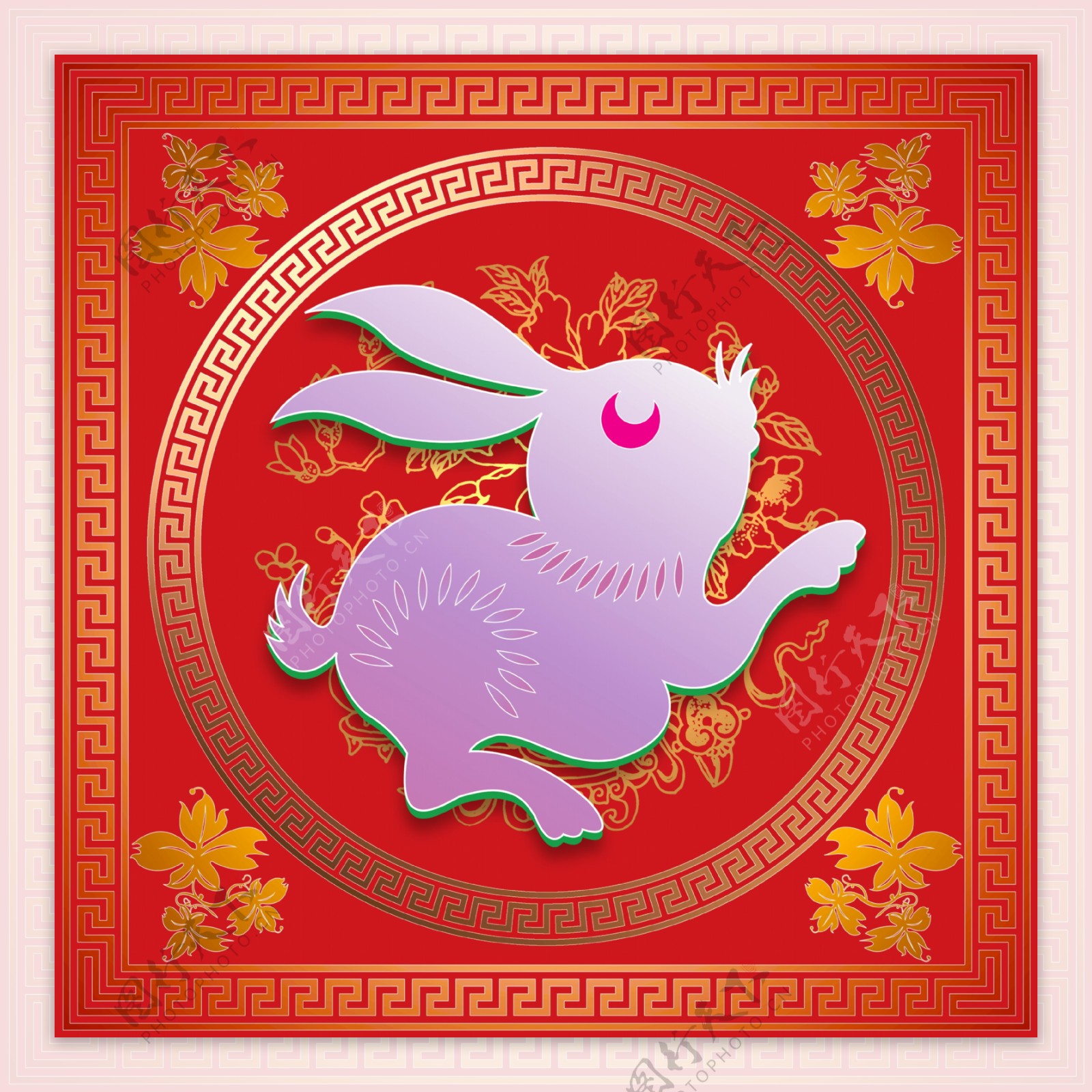 春节鼠节日素材队联