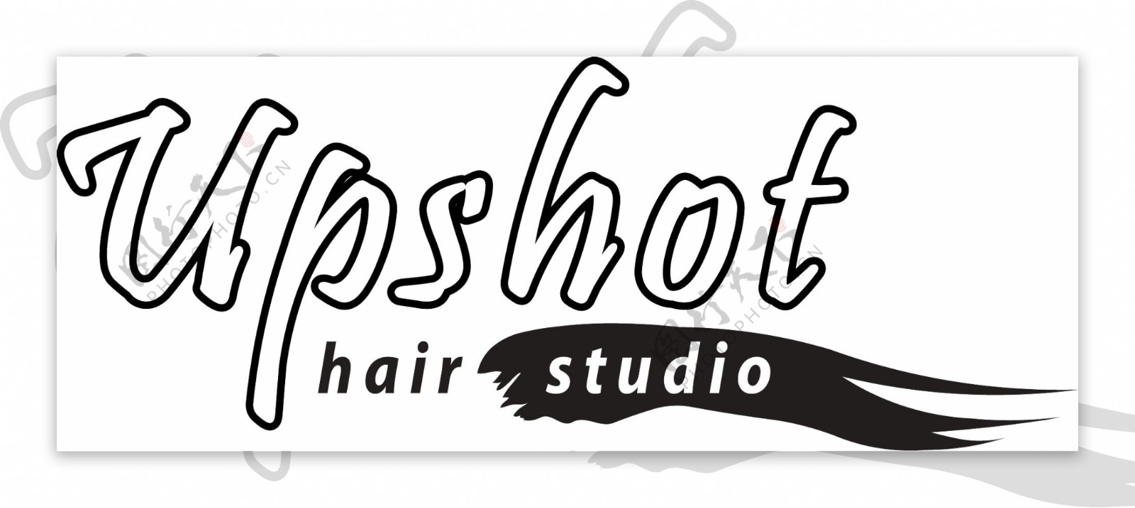 UpshotHairStudiologo设计欣赏UpshotHairStudio洗护品LOGO下载标志设计欣赏