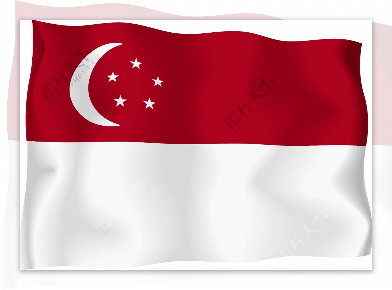 新加坡国旗矢量