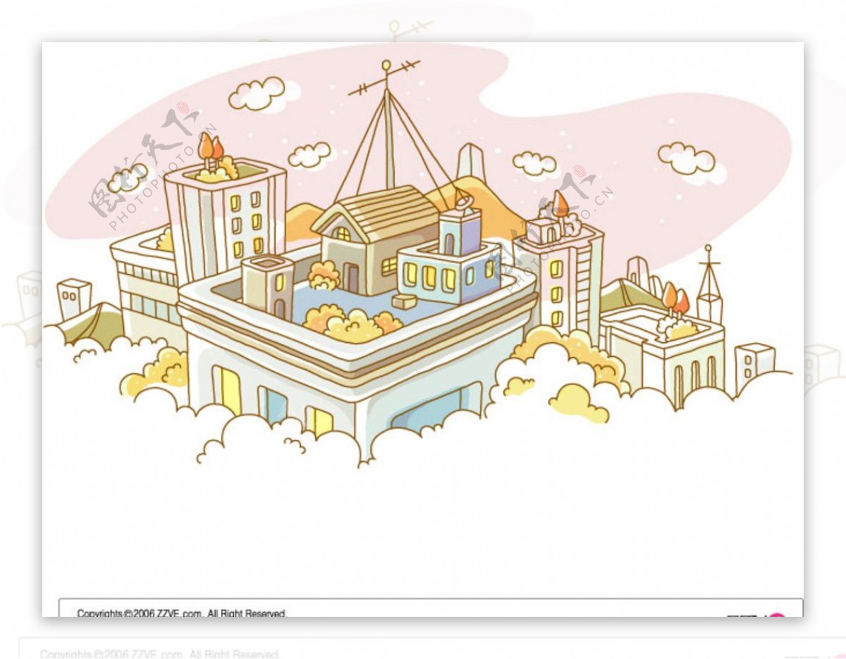 韩国卡通矢量背景图片