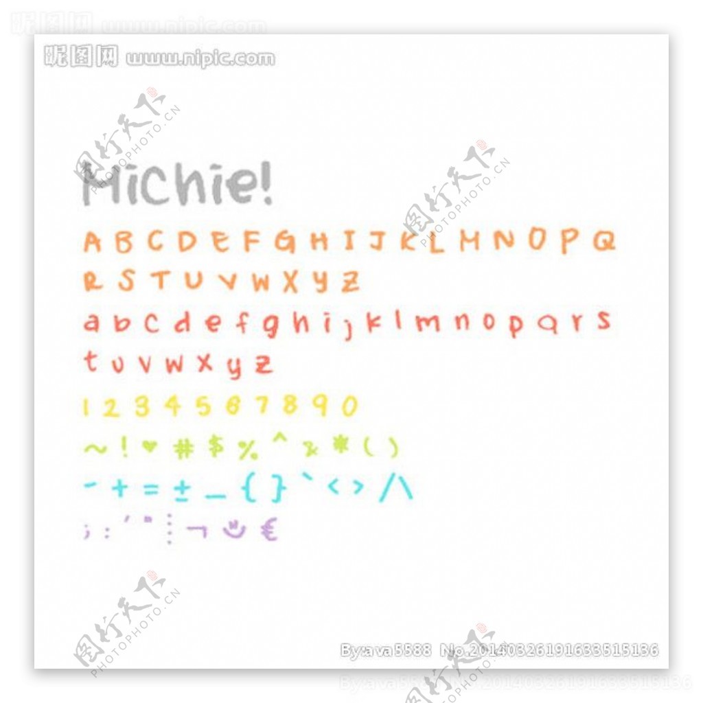 MICHIE英文字体