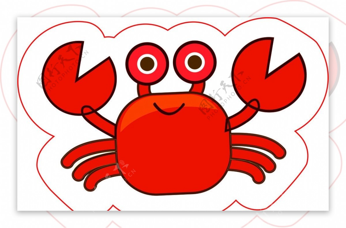 螃蟹卡通图片