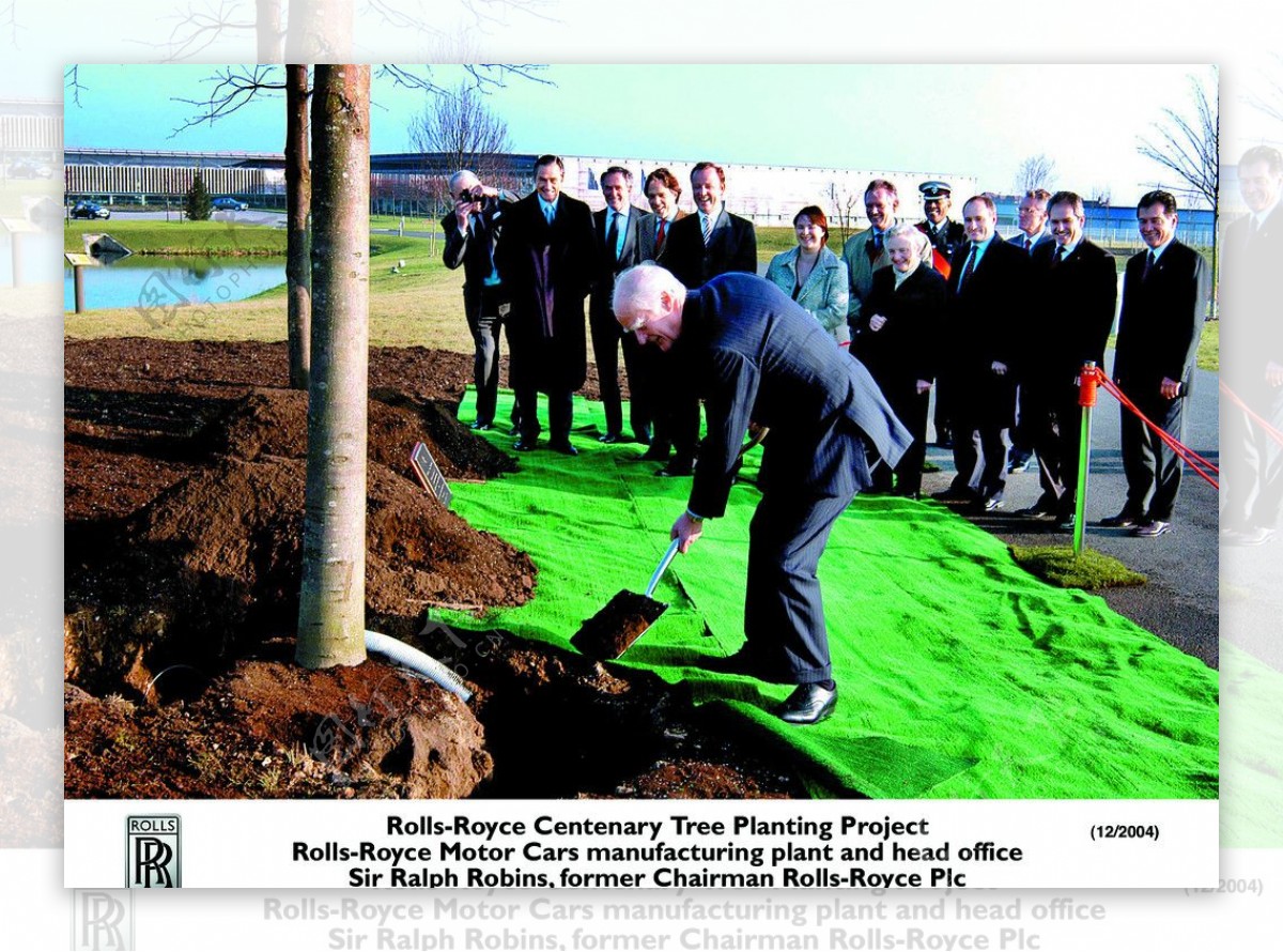 劳斯莱斯庆祝百周年植树仪式图片