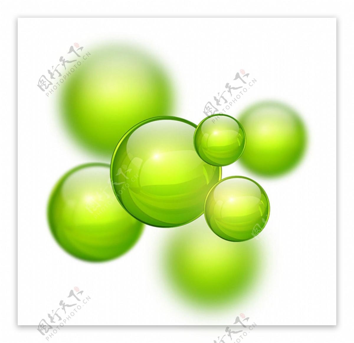 绿色圆珠设计图片
