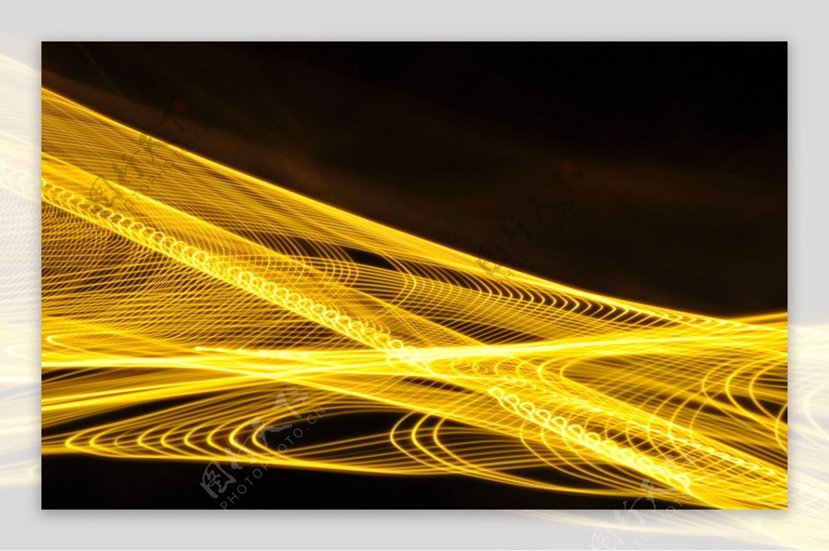 黄色抽象光线图片