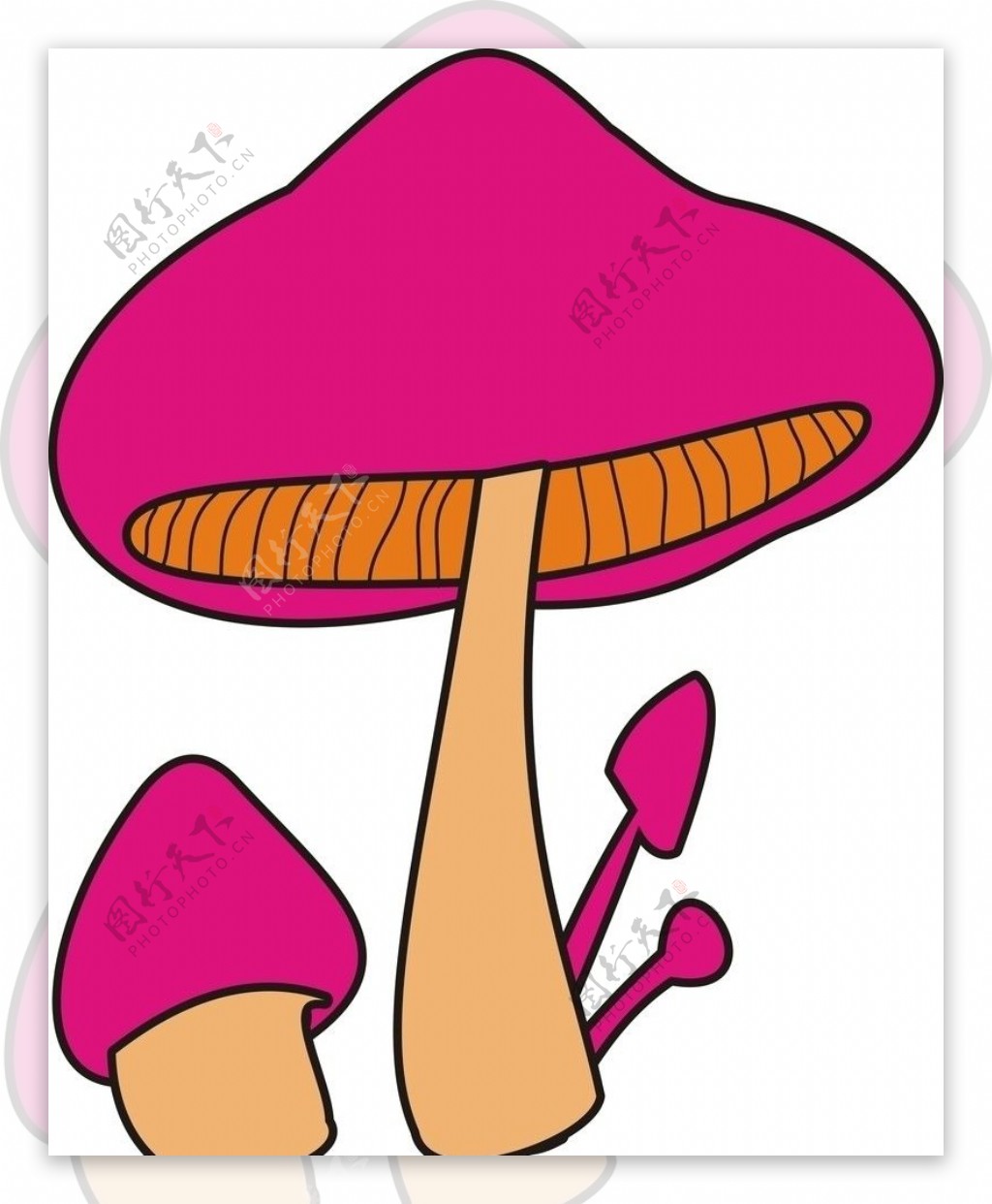 卡通蘑菇平面广告素材免费下载(图片编号:4658794)-六图网