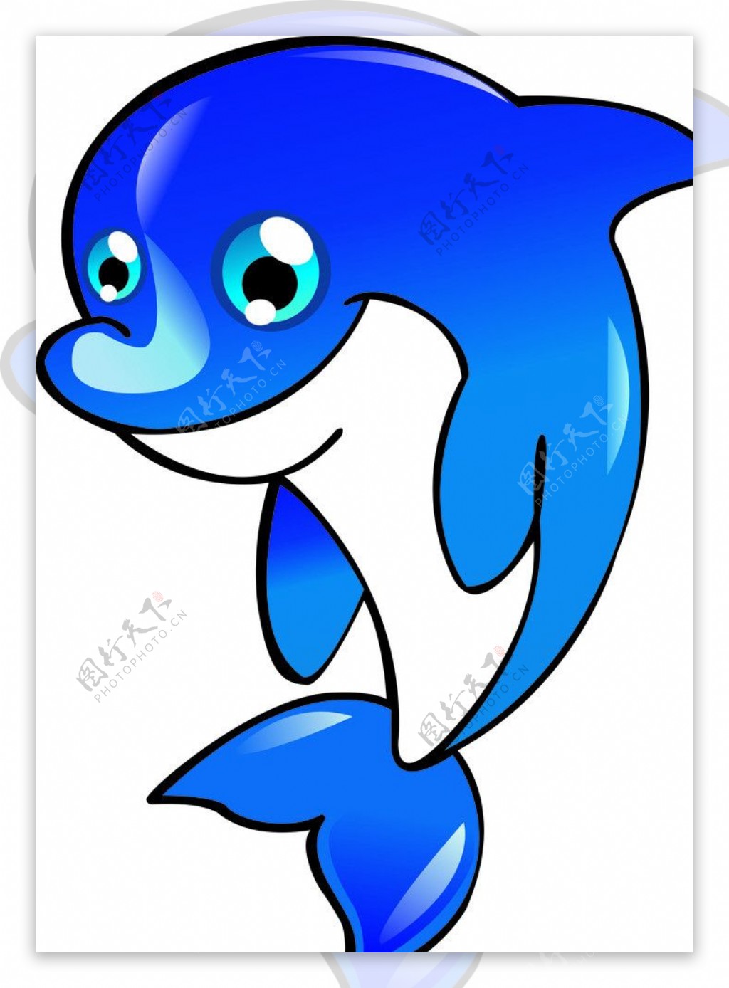 手绘可爱海豚设计图__卡通设计_广告设计_设计图库_昵图网nipic.com