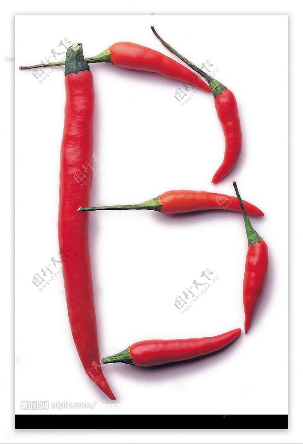 辣椒字母素材图片