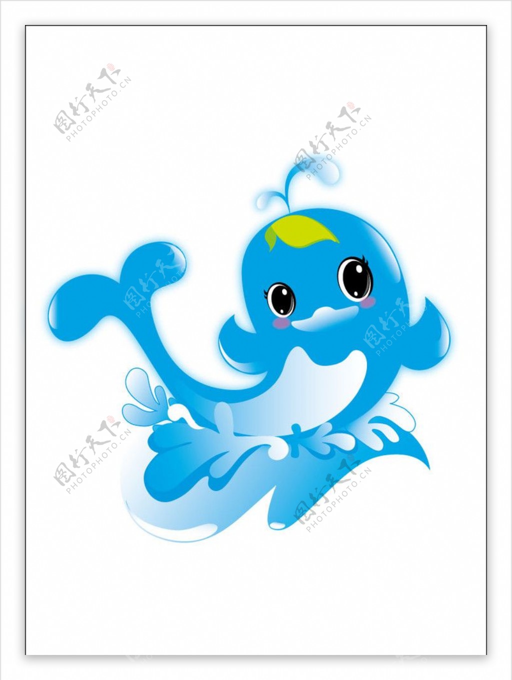 海豚吉祥物设计图片