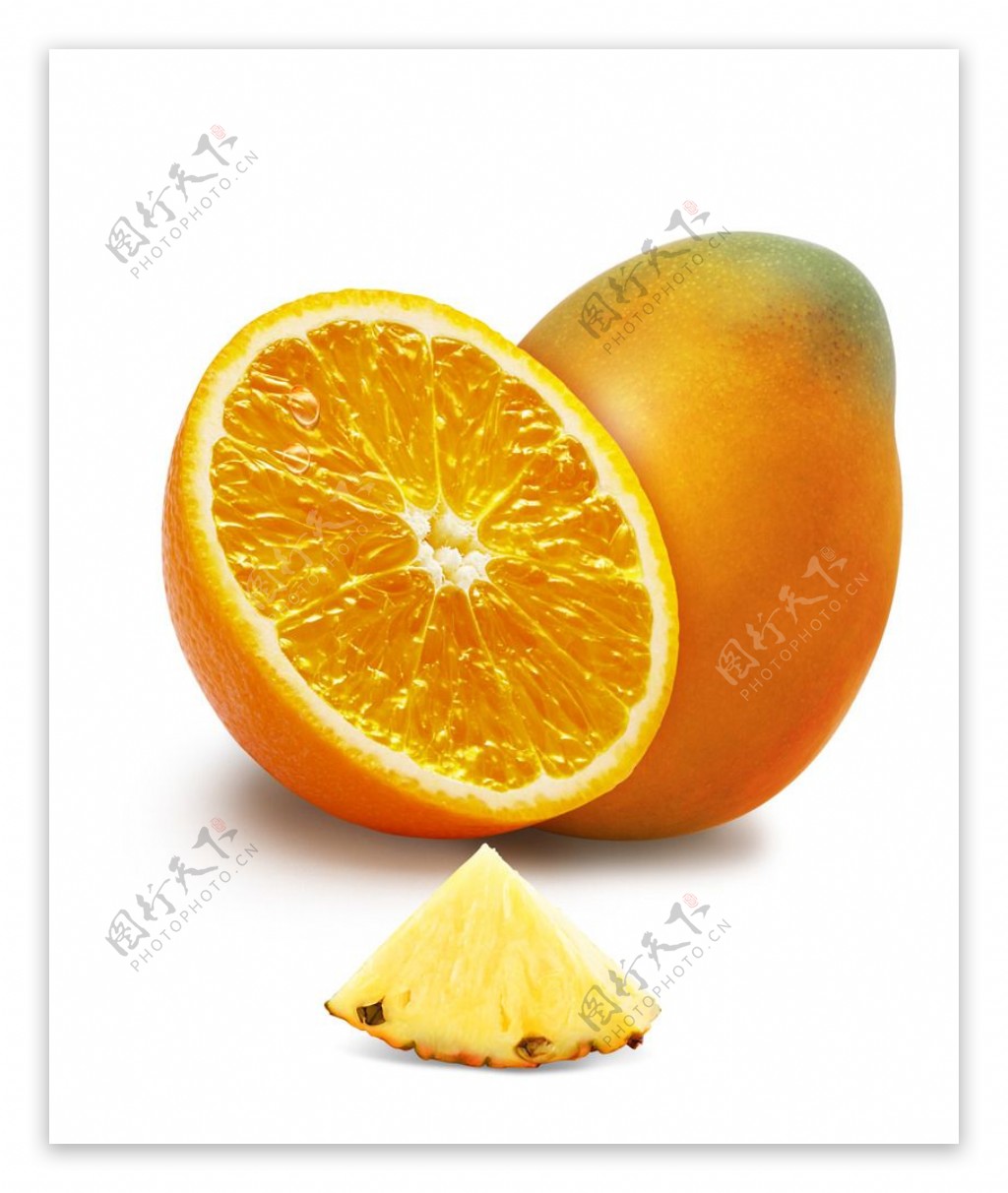 水果芒果产品包装高清分层图片