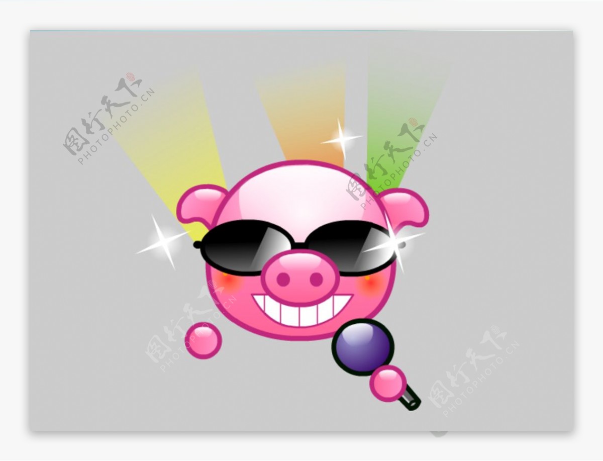 戴墨镜的酷猪flash动画