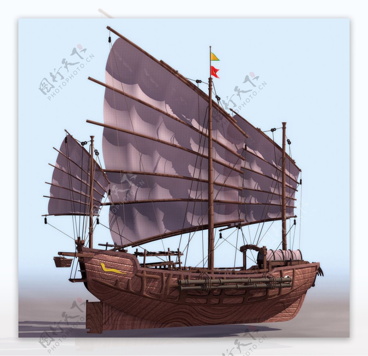 3D模型帆船图片