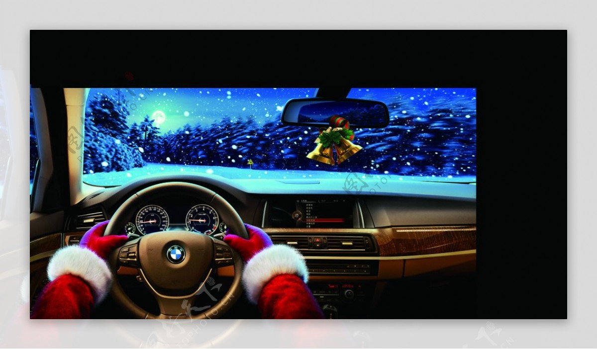 BMW宝马圣诞老人图片