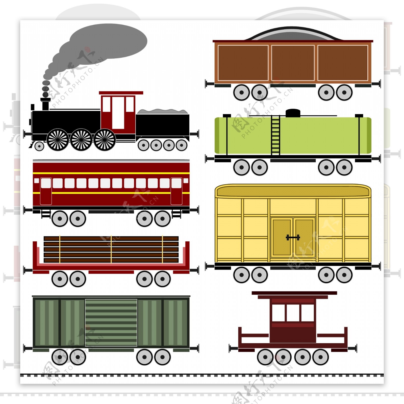 蒸汽火车头图片