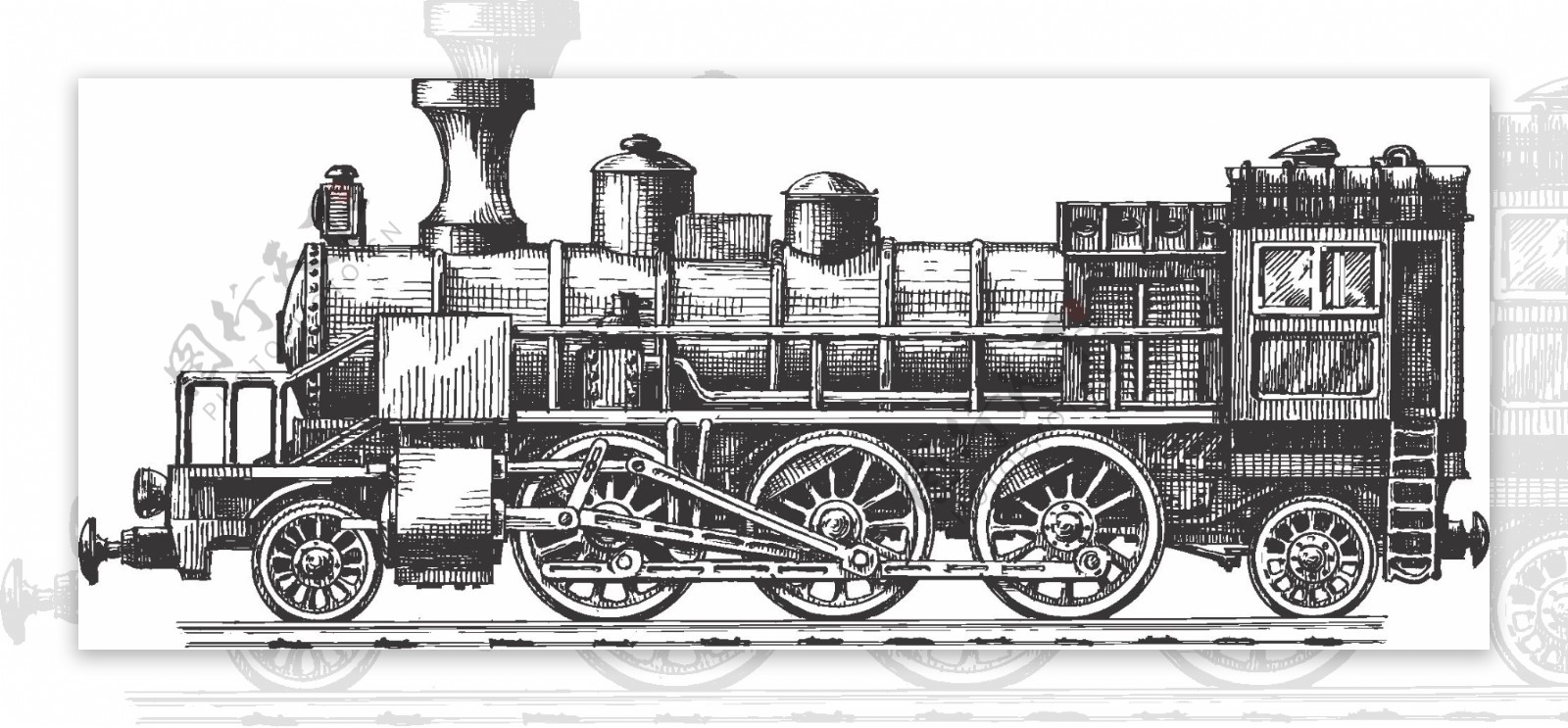 蒸汽火车头图片
