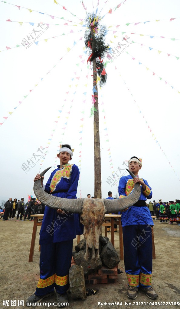 苗家情人节盛世花杆图片