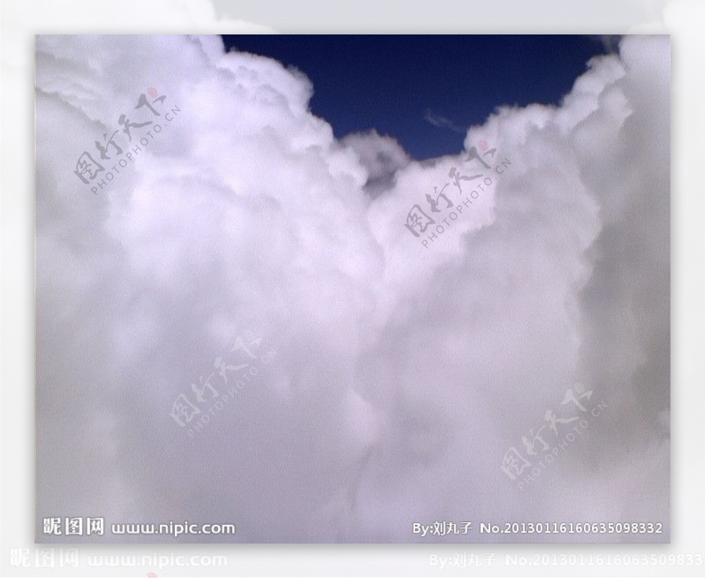 空中俯视云朵视频素材