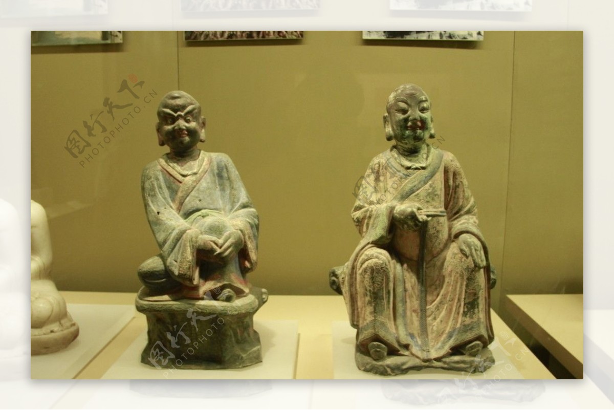 西安历史博物馆罗汉座像图片