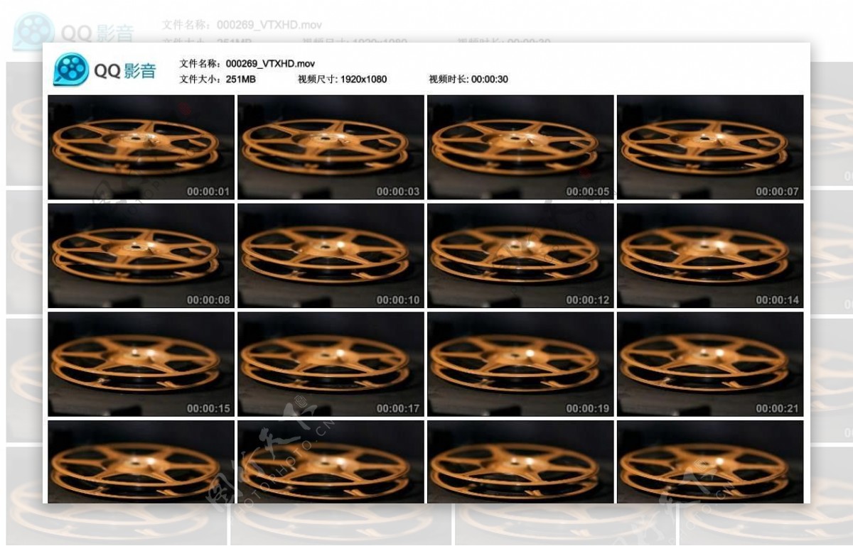 电影胶片盒子高清实拍视频素材