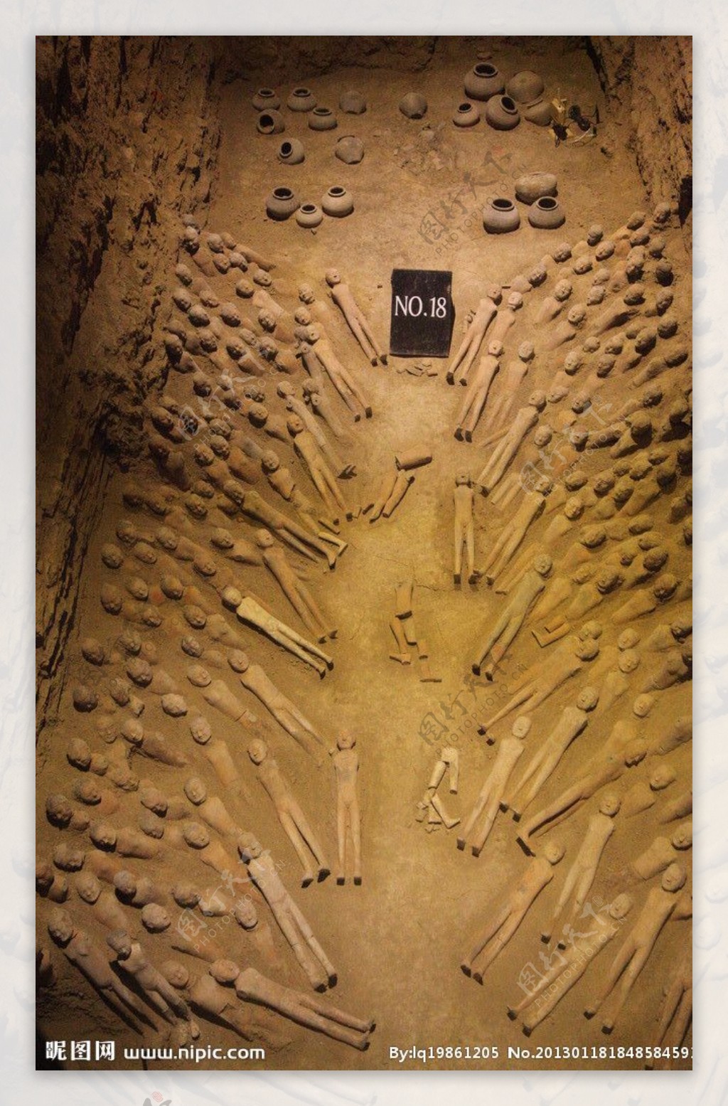 汉阳陵博物馆地下俑坑图片