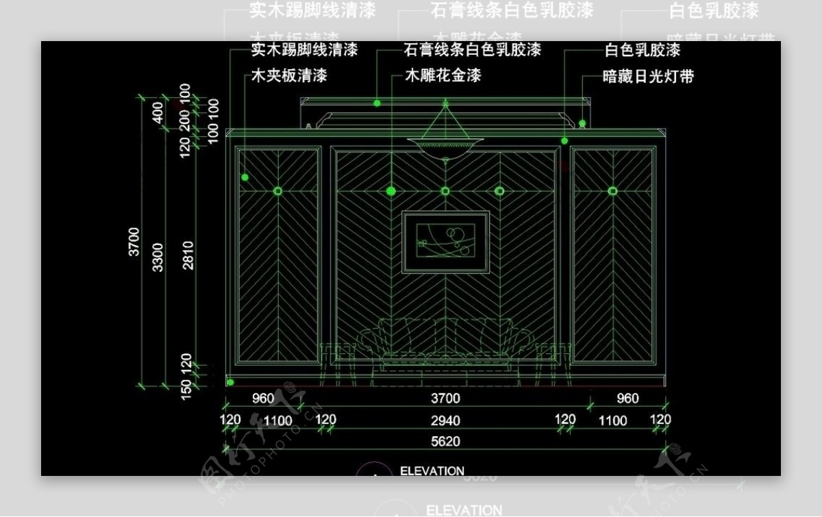 CAD餐厅设计素材图片