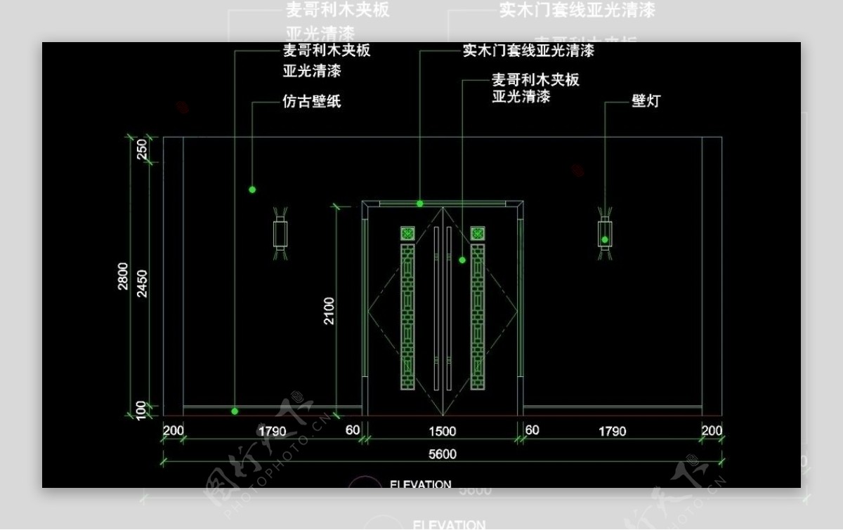 CAD餐厅设计素材图片