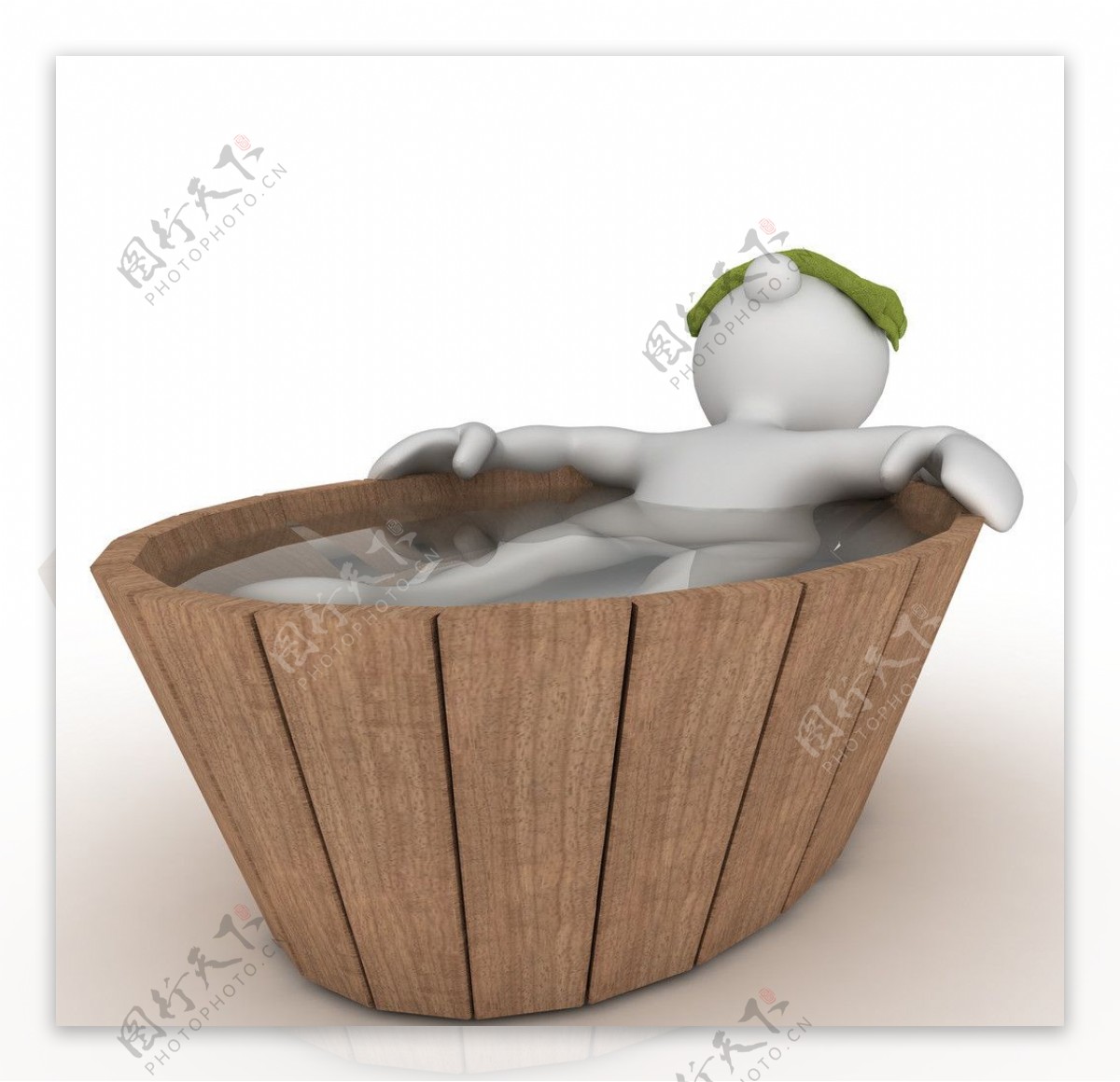 木质浴缸浴桶，木桶浴外漏浴缸，花瓣-0su草图模型下载-【集简空间】「每日更新」