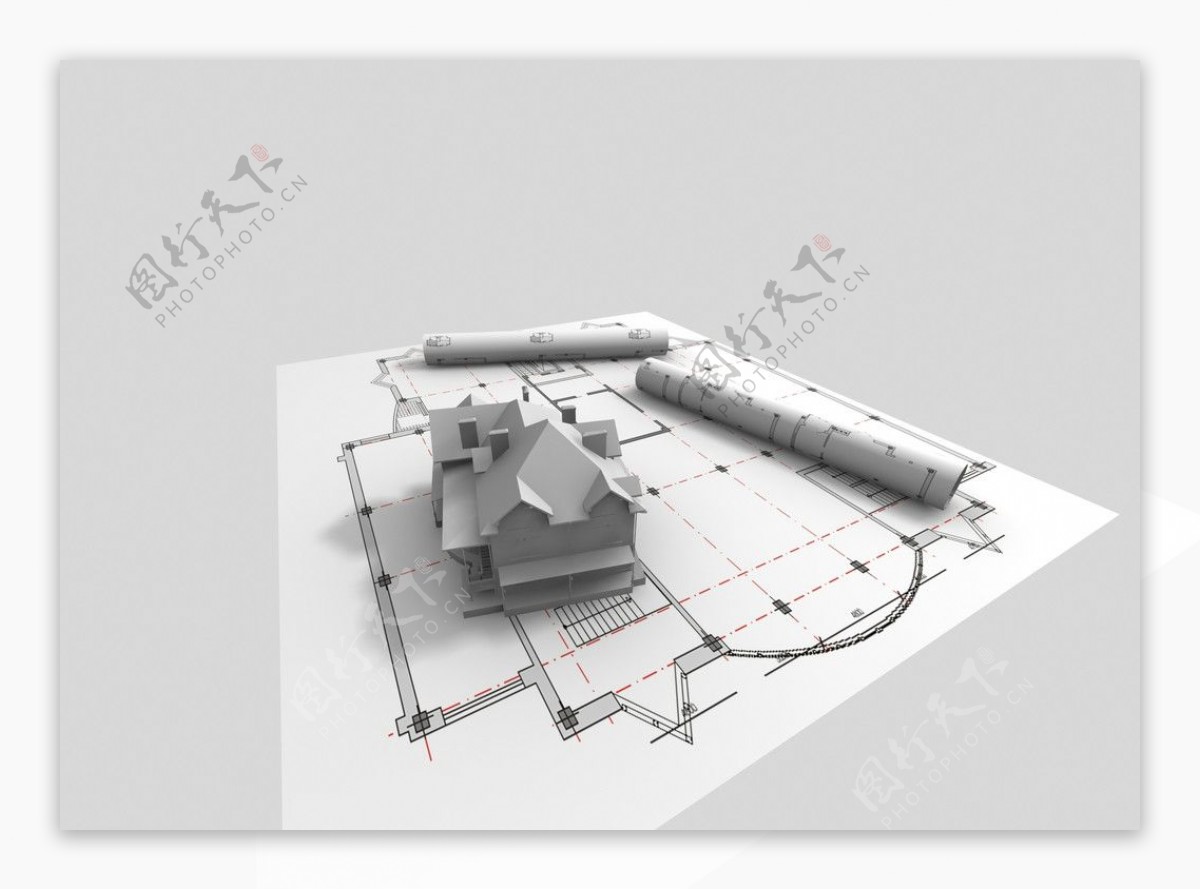 3d建筑别墅设计模型图纸图片