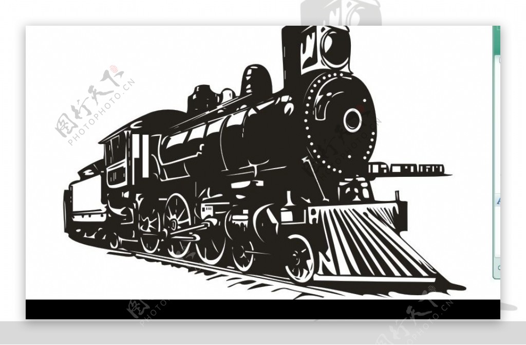 CorelDRAWX3原版光盘火车矢量素材图片