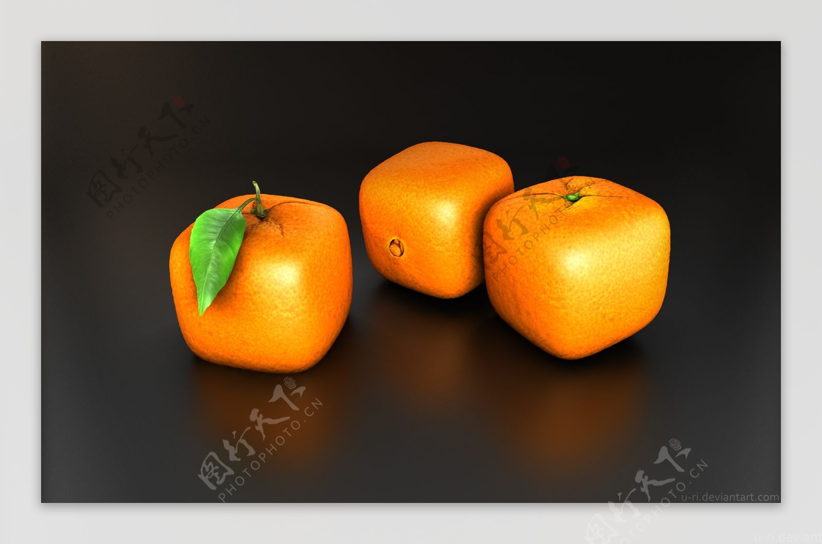 立体橘子图片
