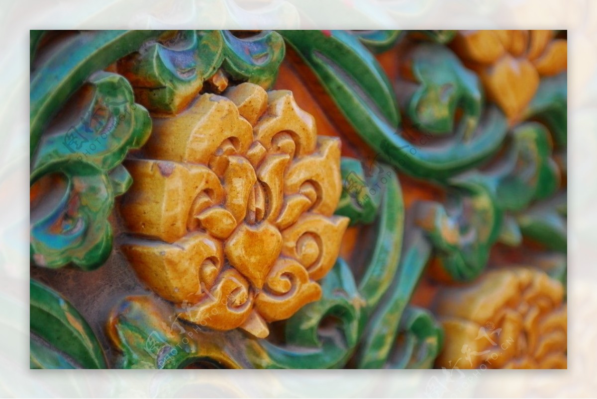 故宫的彩色陶瓷图片