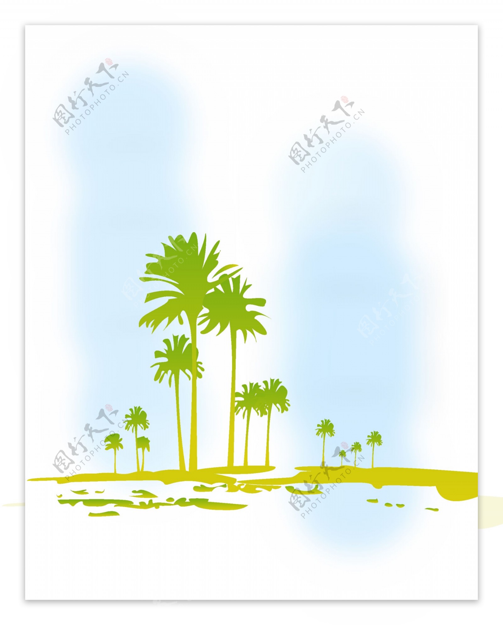 椰树风情图片