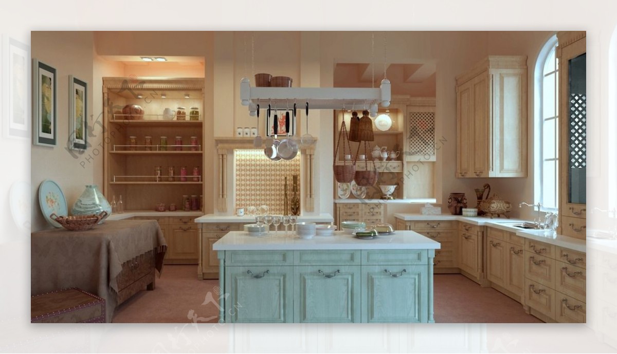 厨房空间表现图片