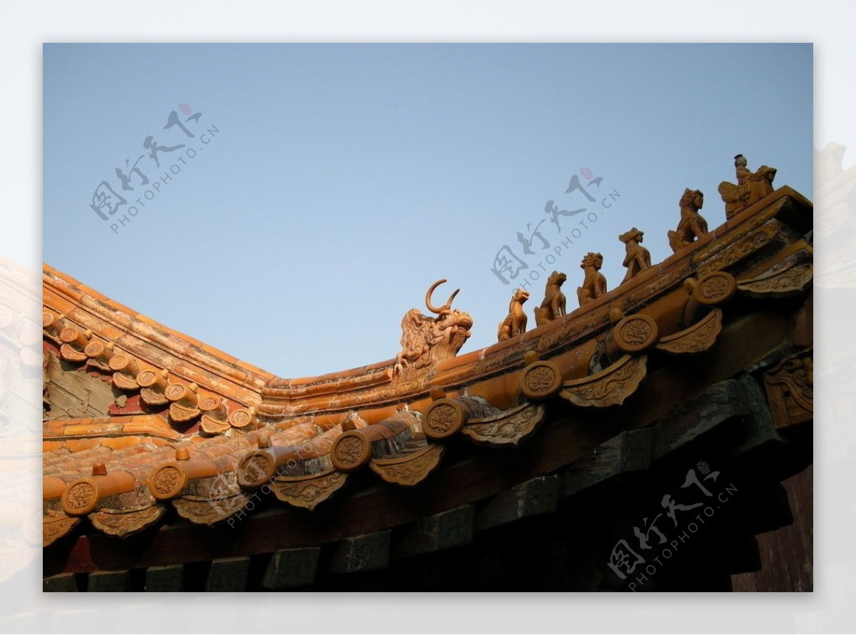 飞龙在天中式古建筑屋檐高清图片下载-正版图片500449603-摄图网